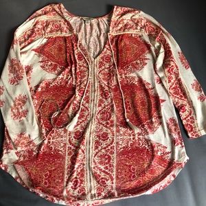 Lucky Brand- woman’s blouse size small orange
